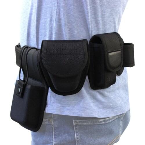 ROCOTACTICAL 5-in-1 Police Duty Web Belt, Tactical Belt Modular Heavy Duty Belt with pouches