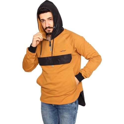 Hooded Sweatshirt Kangaroo and Covered Pockets Special Design