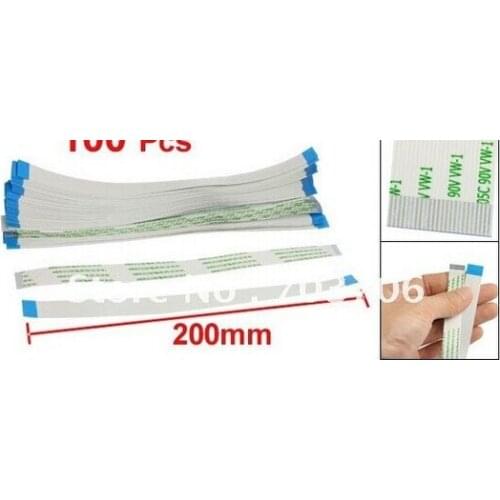 10 Pcs 200mm x 0.5mm 24 Pins FFC Flexible Flat Cables 24pin 24pins
