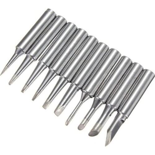 10 pcs/set Soldering Iron Tips Solder Tip Lead-free Screwdriver Iron Tip 900M-T For Hakko Rework Station Tool Kit