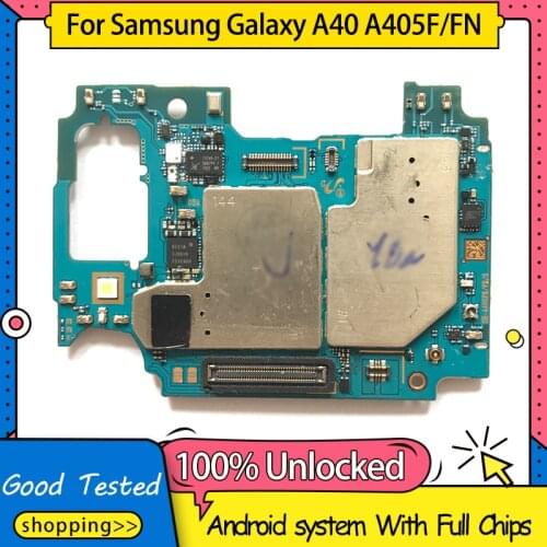 TDHHX Original Motherboard Mainboard Logic Board For Samsung Galaxy A40 A405F/FN Motherboard With Android System,Free Shipping
