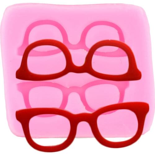 3D Craft Glasses Silicone Mold Cake Border Fondant Molds Cake Decorating Tools Chocolate Gumpaste Moulds Polymer Candy Mould