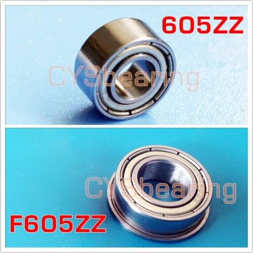 605ZZ Bearing 5x14x5 mm Miniature 605Z S605ZZ F605ZZ stainless steel flange ball bearing