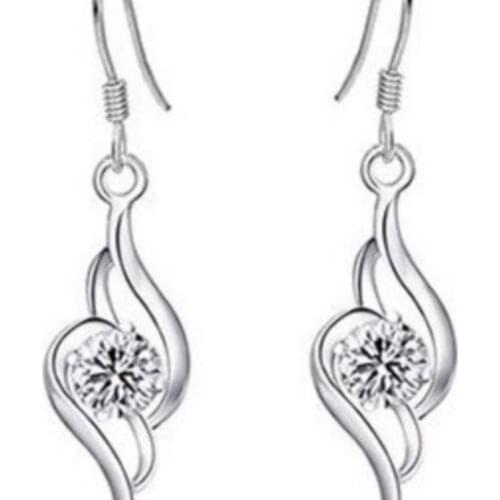 AAAAA+ real Zircon stone Angel Wings Pendant Earrings fashion Jewelrylovers gift dropshipping Gift birthday women quality