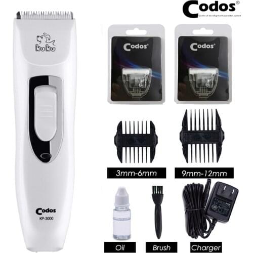 Codos KP3000 Professional Pet Dog Hair Trimmer Cat Animals Fur Shaver Hair Remover Rechargeable Grooming Clipper Haircut Machine