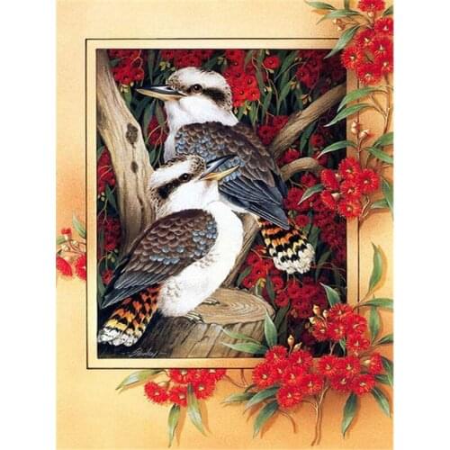 Diamond Painting Swan Bird Full Square Diamond Embroidery Animal Mosaic Flower Needlework Handmade Gift Home Decor