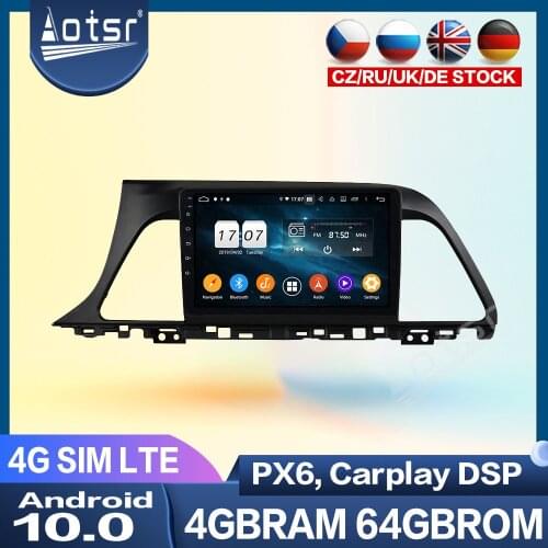 Android 64GB Car Radio For Hyundai Sonata 2015-2017 Auto Multimedia PX6 Radio 4G LTE GPS Navigation DVD Player Audio Car Stereo