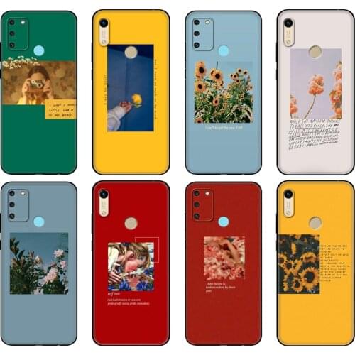 Black tpu Case For Honor 8a Prime 8s 9 10X Lite 9A 9C 9X Premium Pro 9S Case Cover Funny pictures text Custom Photo