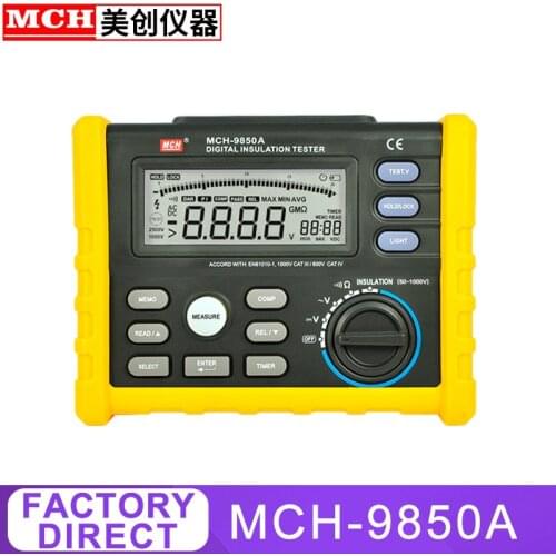 Digital Display Insulation Resistance Tester Multi-Function Multimeter MCH-9850A 9850B