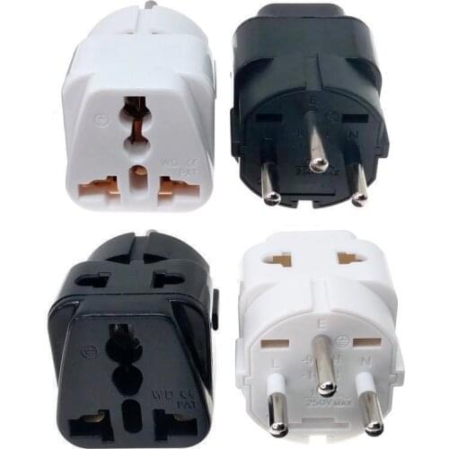 ISRAELI Electrical Plug Adapter Universal Outlet AC100~250V 10A Black or White
