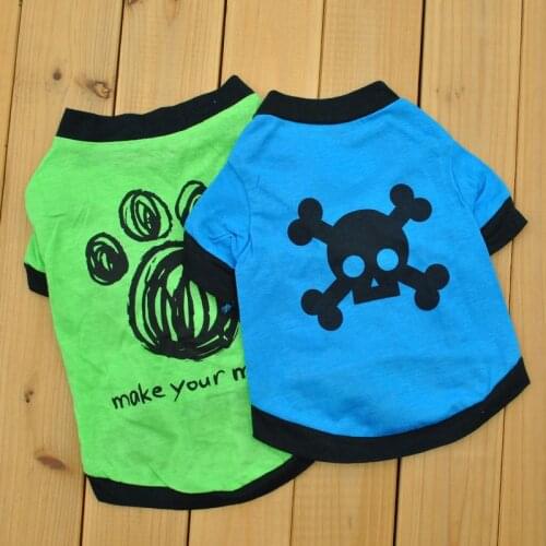 French Bulldog Clothes Summer Puppy Clothes Pug Dachshund Dog Clothes Free Shipping Small Dog TShirt Kong Dog Costume Sphinx Cat