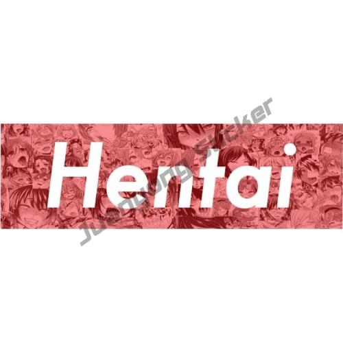 Hentai Sexy Anime Waifu Custom Car Stickers for Bumper Creative Vinyl Decal Camper Scratch-Proof Exterior Accessories PVC13x4cm