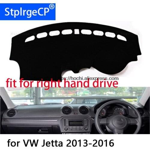 For Volkswagen VW jetta right hand drive dashboard mat Protective pad black redcar-styling Interior Refit Sticker Mat products
