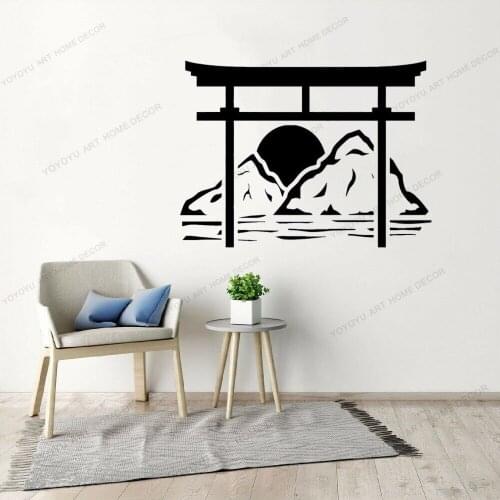 Torii Japanese Gate Wallpaper Removable Decals Living Room Home Art Decoration Vinyl Wall Stickers for Bedroom Murals CX877