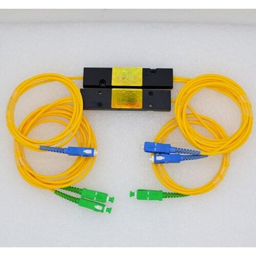 10PCS New 1:2 SC/UPC/APC Taper Type Optical Fiber Splitter 50:50 Optical Splitter Telecom grade Special Wholesale