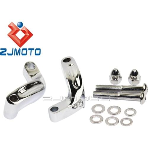 Side Mirror Riser Relocation Extension Aluminum Adapter Adaptors Kit For Harley Breakout FXS Dyna FXD Fatboy Heritage Softail