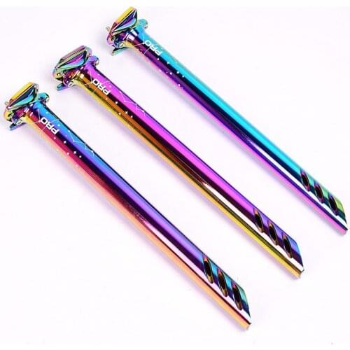 Bike Seat Post HONSUN 018 Rainbow MTB Road Full CNC Colorful Mountain Bike Seatpost DH XC AM Seat Tube 27.2/30.8/31.6mm*380mm