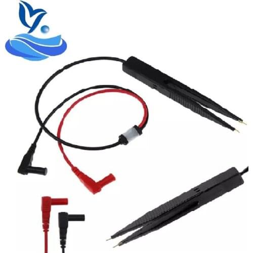 SMD Inductor Test Meter Clip Probe Tweezers For Resistor Multimeter Capacitor