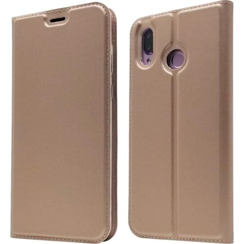 Ultra Slim Magnetic Case For Huawei Honor Play Flip Stand Cover with card slots Fundas Protective Shell