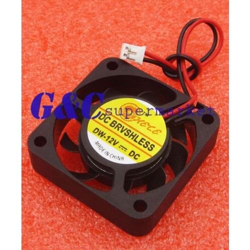 2Pin Cooler Fan 12V 40x40x10mm FOR Raspberry Pi Computer 3D printer Black PC Cooling