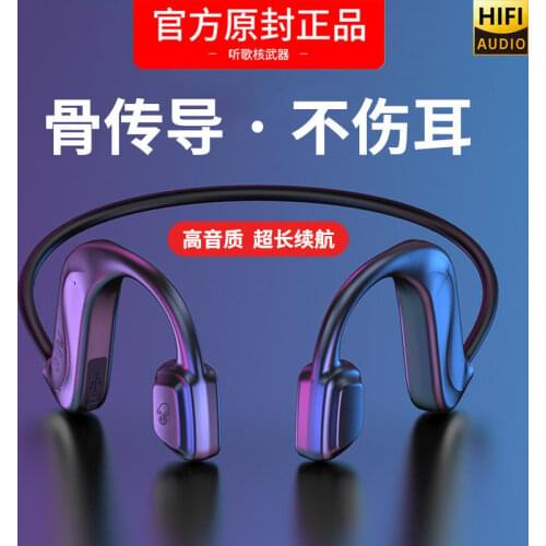Open-ear Waterproof Titanium Wireless Bone Conduction Bluetooth Headsets Headphones Perfect For Sport Fitness Heavy Bass