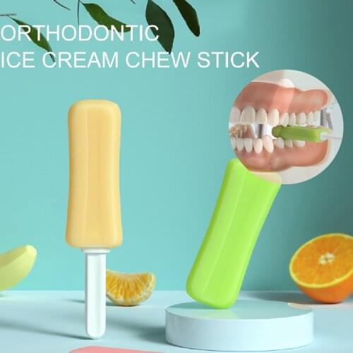 Ice Cream Shape Aligner Chewies Dental Aligner Seater Retainer Orthodontic Chew for Invisalign Aligners Clear or Metal Braces