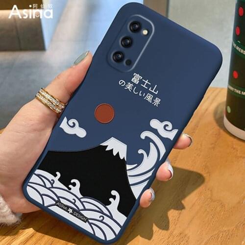 ASINA Liquid Silicone Case For OPPO Reno 2 3 4 5 Pro Shockproof Cute Cartoon Cover Bumper For Realme X7 Find X3 Lite Fundas Fuji