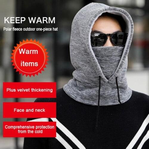 Winter Balaclava Hood Hat Face Beanies Neck Warmer Helmet For Men Women Bicycle Thermal Fleece Windproof Cycling Warm Cap