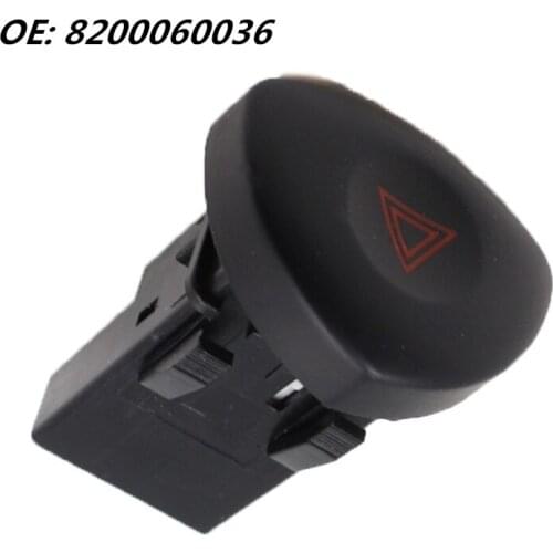 1PC New High Quality OEM 8200060036 Hazard Lights Warning Switch For Renault Clio MK 2 II 2001-2006