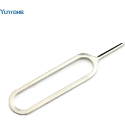 1000pcs/lot Sim Card Ejector Tool Sim Card Tray Eject Pin Key Tool for IPhone for Mobile Phones