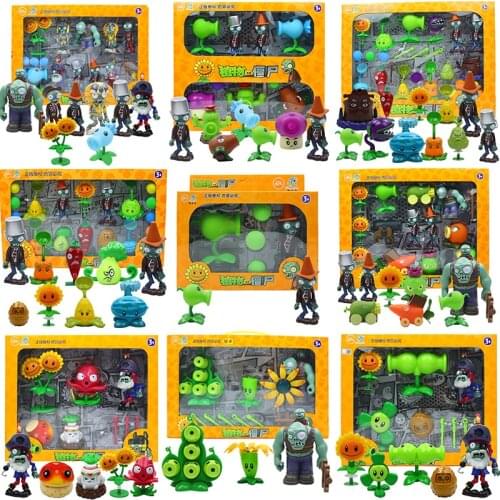 2020 New Popular Game PVZ Plants vs Zombies Peashooter PVC Action Figure Model Toys 10CM Plants Vs Zombies Toys