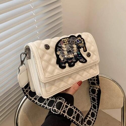 2021 new style small bag female bag fashion trend ladies shoulder bag European and American retro elephant messenger bag