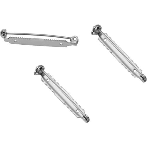 36mm Brooch Pin Safety Pin Stainless Steel Accessories Findings Blanks Settings DIY Jewelry Making