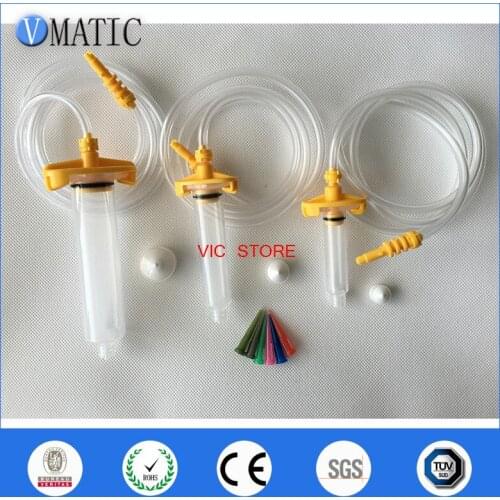 Free Shipping 5cc/10cc/30cc Glue Dispenser Syringe Barrel White Color Syringe Adapter (each size have 2set, totally 6 sets)
