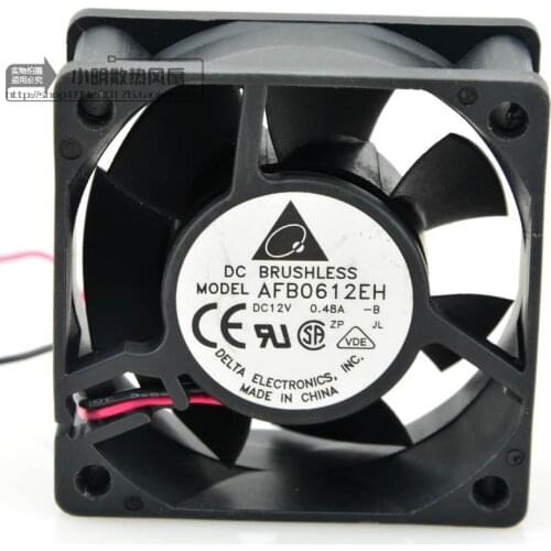Delta 6025 12v 0.48a dual ball efb0612eh fan 2PIN