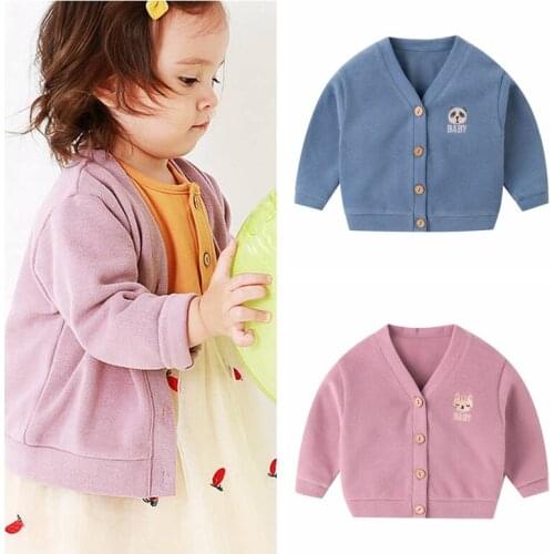 Baby Children Clothing Baby Boys Girls Cardigan Autumn Cotton Sweater Top Girls Knitted Cardigan Sweater Winter Kid Clothes