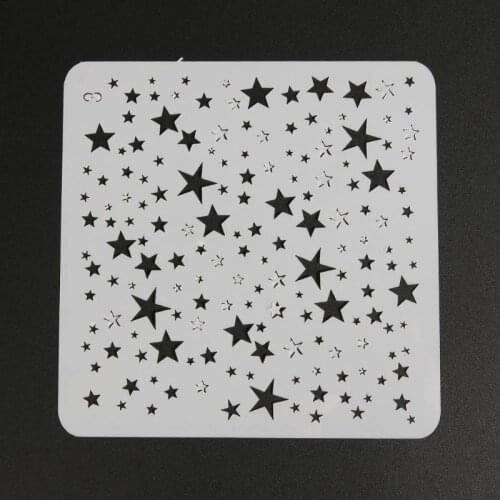 DIY Starry Star Painting Hollow Template Stencils for Painting Wall Scrapbooking Photo Album Embossing Paper Cards Crafts Gift