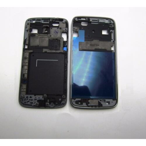 For Samsung Galaxy Core LTE 4G SM-G386F G386F G386T G386 Phone House LCD Plate Silver Middle Frame Panel Cover With Glue