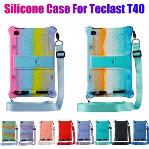 For Teclast T40 Case 10.4 Inch Tablet Case Silicone Case Anti-Drop Protection CaseTablet Stand with Strap and Pen