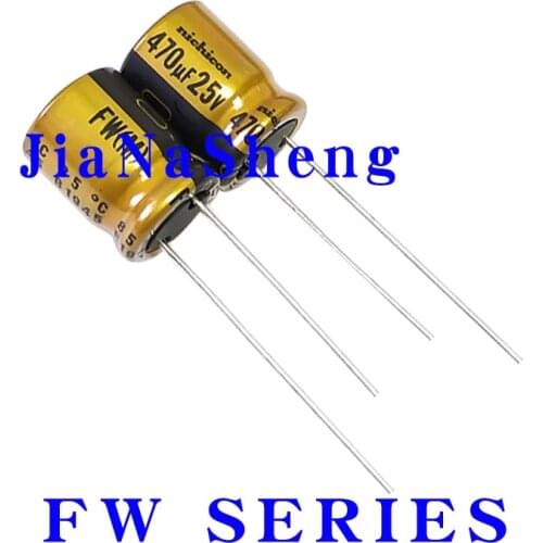10PCS FW Series 25V470UF 35V220UF 10X12.5 NICHICON AUDIO Electrolytic Capacitor