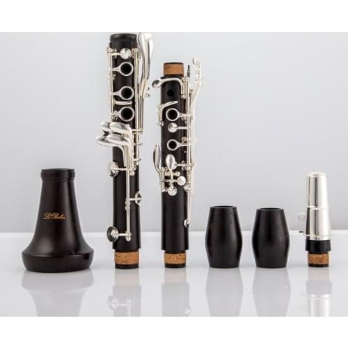 Ilbelin Professional Ebony Clarinet bB tune 17 Key Silver plated copper Solid wood clarinet
