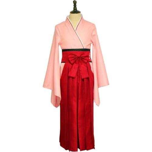 2018 Sakura Saber Kimono Okita Souji Costume Fate Grand Order FGO Cosplay Japanese Anime Cosplay Red Costume