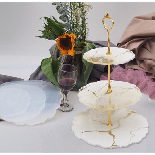 Kitchen Accessories Three-layer Fruit Cake Plate Stand Home Party Dessert Storage Rack Cupcake Serving Storage Holder Tray