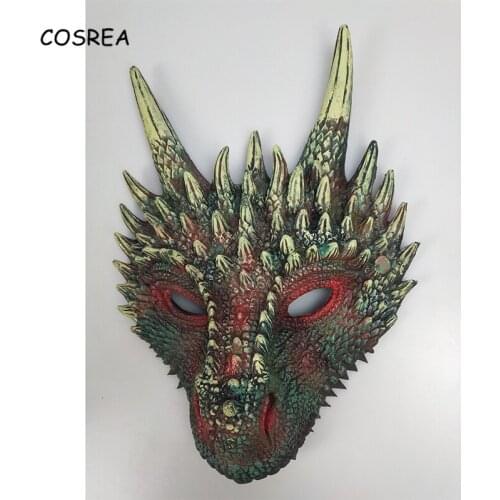 Dragon Masks Christmas Ornaments Halloween Decoration Party Boy or Girl Costumes Props Cosplay