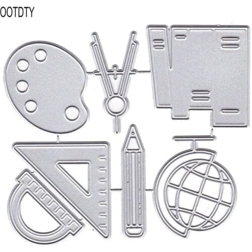 Ruler Metal Cutting Dies Stencil DIY Scrapbooking Album Stamp Paper Card Embossing Crafts Decor OOTDTY