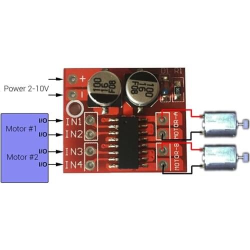 1 PC Mini Module PWM Speed Control Beyond L298N1.5A 2-Way MX1508 DC Motor Driver Module PWM Speed Dual H-Bridge Stepper