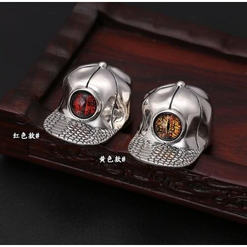 Wholesale S925 Sterling Silver Thai Silver Personality Popular Demon Eye Hat Jewelry Men And Women Pendant Necklace Pendant