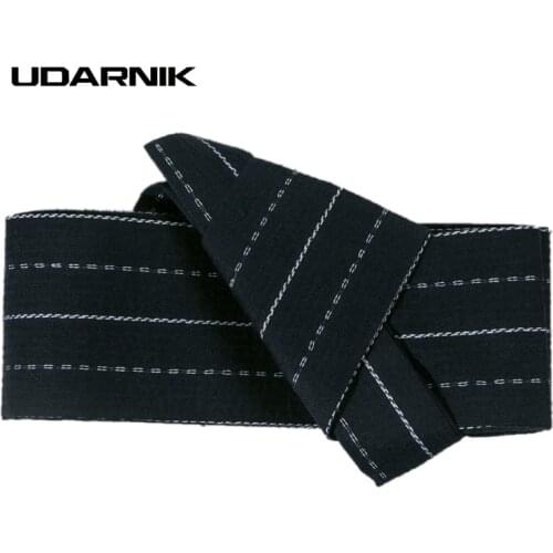 Men Japanese Obi Belt Band Kimono Yukata Cotton Black Blue Vintage New Black 904-291