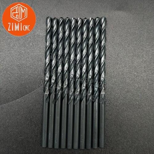 10pcs High Quality HSS Straight Shank Twist Drill 4mm Drill Bit Set Electric Drill Rotary Power Tools Woodworking Tools