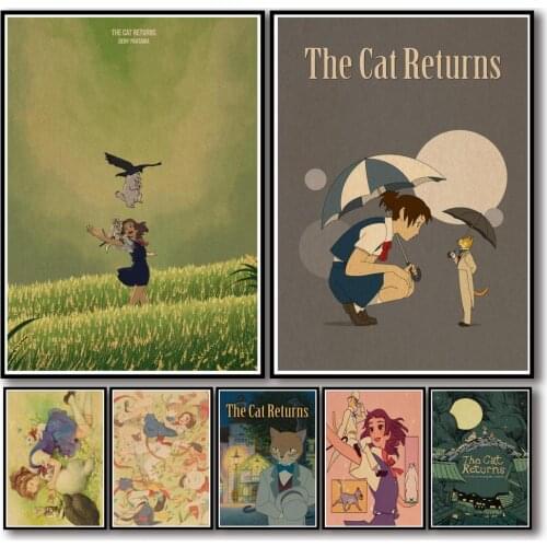 Full Square Diamond Painting The Cat Returns Anime Picture of Rhinestone DIY Diamond Mosaic Diamond Embroidery Home Decor